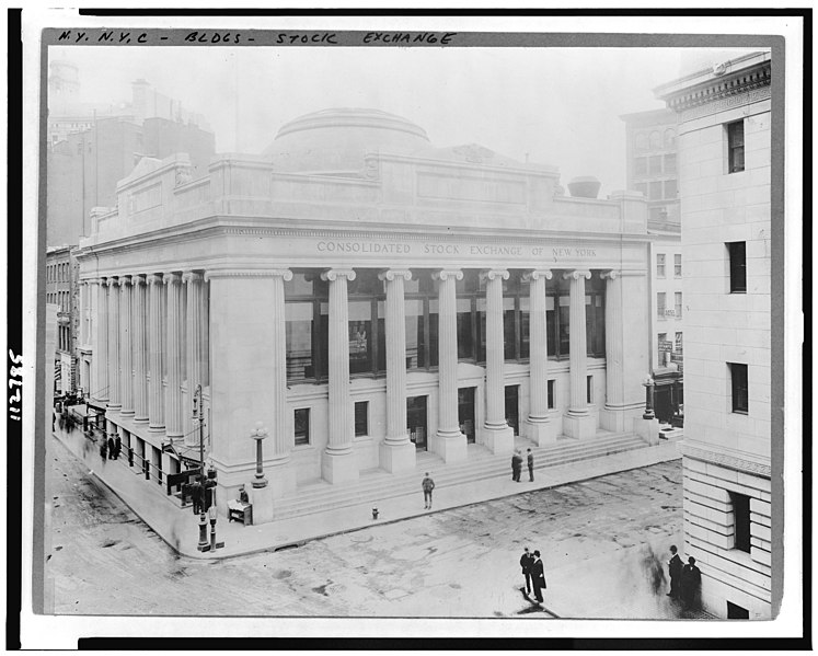 File:Exterior of Stock Exchange, New York City LCCN95501303.jpg