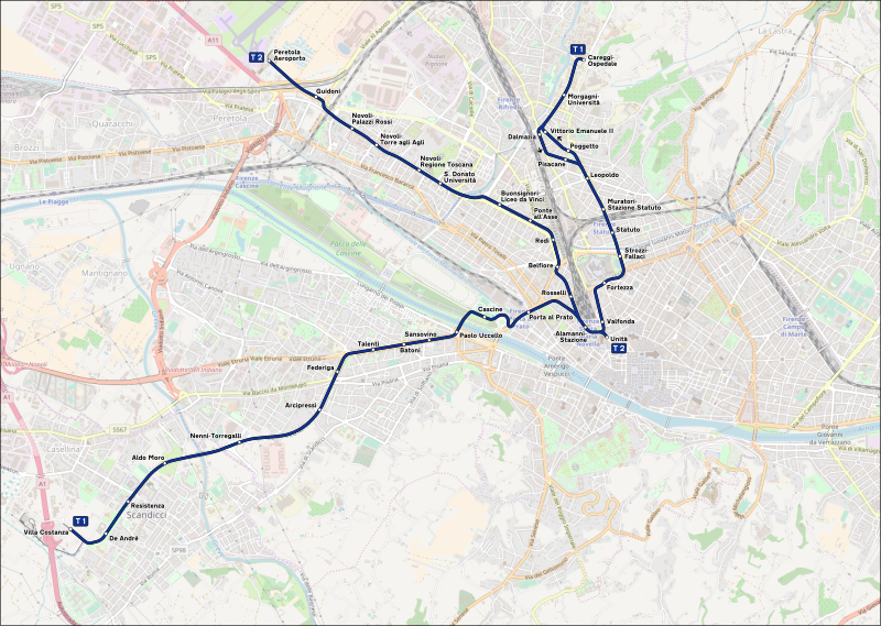 File:Firenze - mappa rete tranviaria.svg