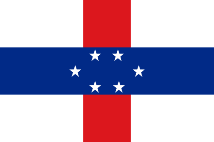 Flag of the Netherlands Antilles before Aruba seceded in 1986