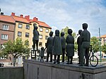 Folktalaren (1957) på Stadshusterrassen i Borås