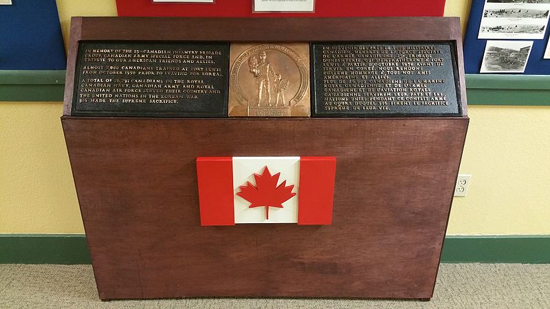 File:Fort Lewis Military Museum Canadian memorial.jpg