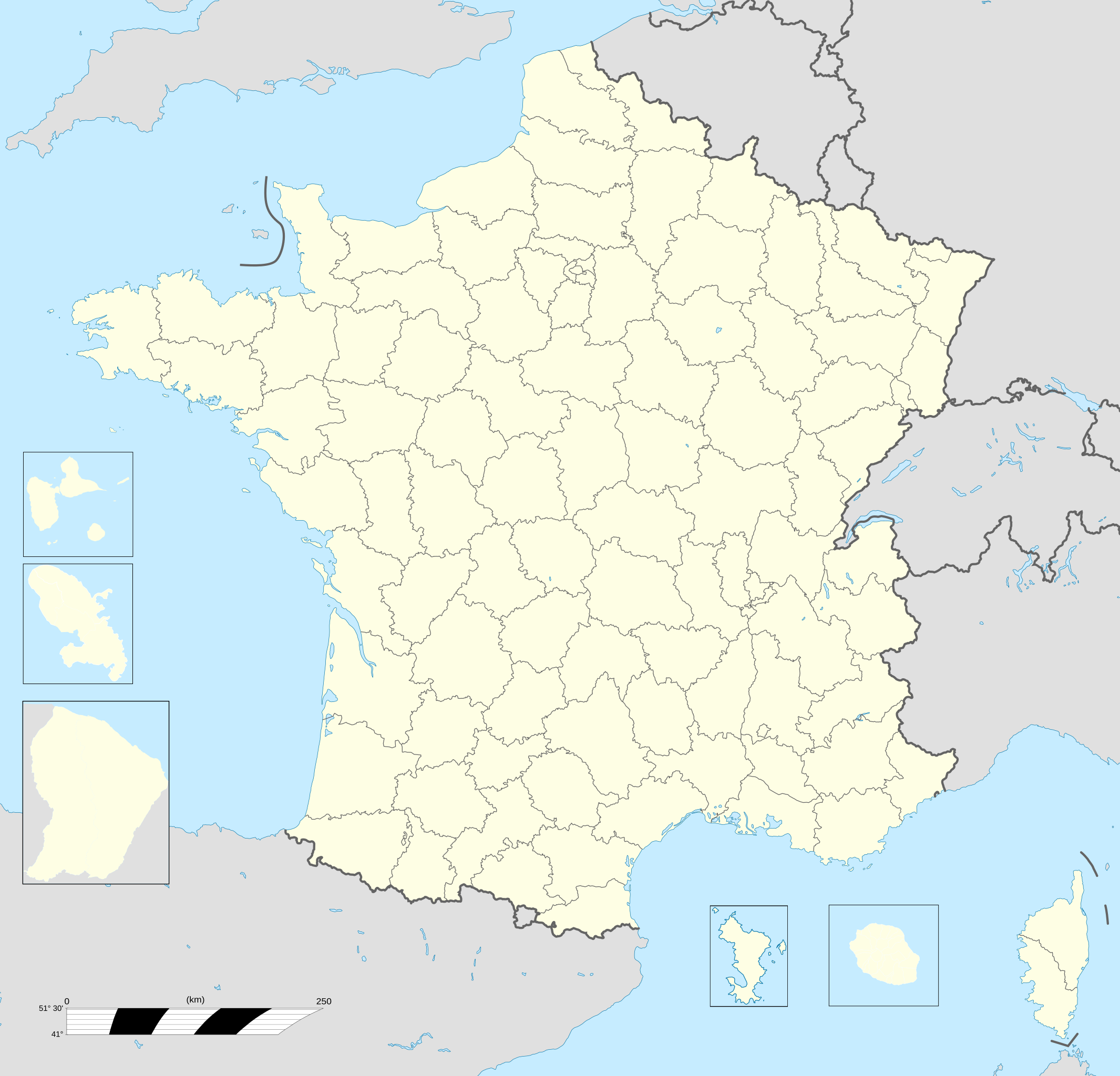 Departements De France Map File:france Location Map-Departements-2015+Rom.svg - Wikimedia Commons