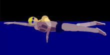 The flutter kick in a front crawl Freestyle swimming2 without text.gif