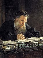 Ritratto di Lev Tolstoj.  1884. N. Gu