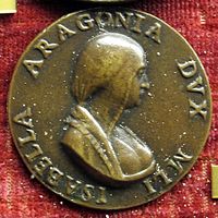 Giancristoforo romano, medaglia di isabella d'aragona, moglie di giangaleazzo sforza.JPG