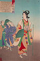 古今名婦鏡 遊女勝山（1886年）