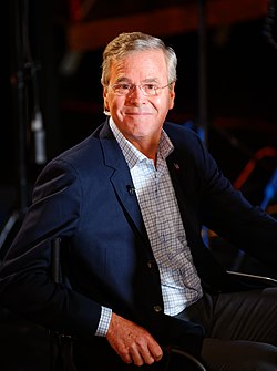 Governor of Florida Jeb Bush, Announcement Tour and Town Hall, Adams Opera House, Derry, New Hampshire by Michael Vadon 07