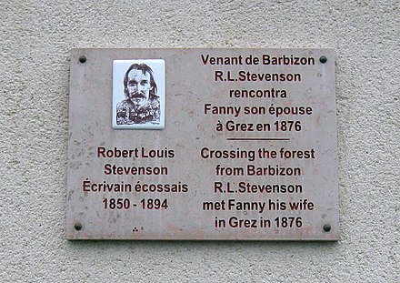 Plaque commémorative à Grez.