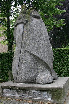 Statue of Pier Gerlofs Donia, a Frisian folk hero