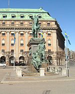 Gustav II Adolf lovas szobra, Stockholm