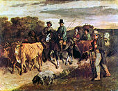 Kmetje iz Flageya na povratku iz trga, 1850, Musée des Beaux-Arts et d'archéologie de Besançon