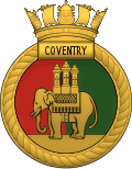 HMS Coventry Ship's Badge.svg