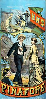 <i>H.M.S. Pinafore</i> Comic opera by Gilbert and Sullivan premiered in 1878