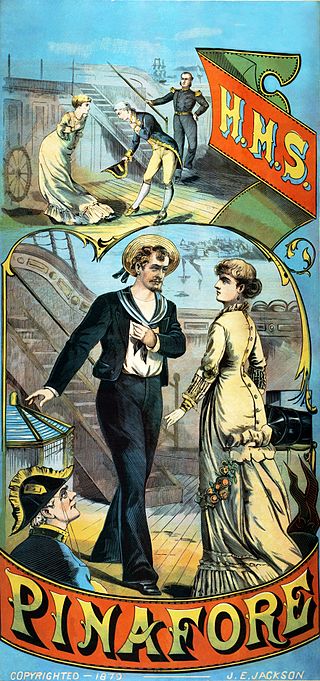 <i>H.M.S. Pinafore</i> 1878 comic opera by Gilbert & Sullivan