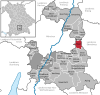 Location of the community of Haar in the district of Munich