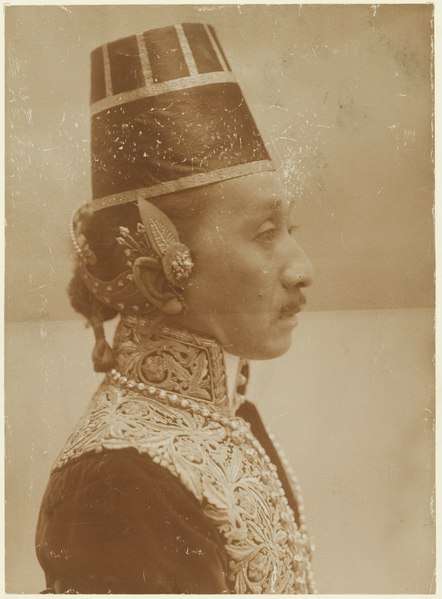 File:Hamengkoe Boewono VIII als kroonprins van Jogjakarta in hofkostuum tijdens zijn verblijf in Nederland, KITLV 4001.tiff