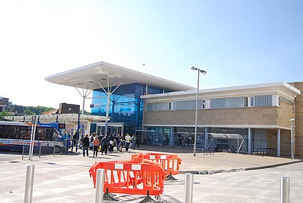 Front of Hastings railway station, rebuilt in 2004