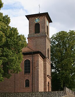 The dominating parish church St. Georg was built in 1834