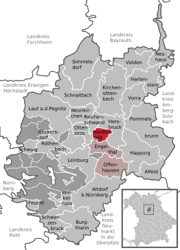 Kaart van Henfenfeld