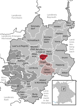 Kaart van Henfenfeld