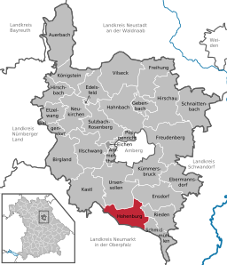 Läget för Hohenburg i Landkreis Amberg-Sulzbach