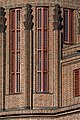 Deutsch: Erweiterungsbau des Untersuchungsgefängnisses in Hamburg-Neustadt, Detail des Treppenturms. Baukeramik von Richard Kuöhl. This is a photograph of an architectural monument. It is on the list of cultural monuments of Hamburg, no. 12699