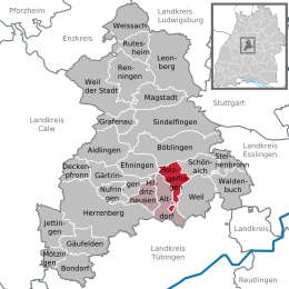 Holzgerlingen - Localizazion
