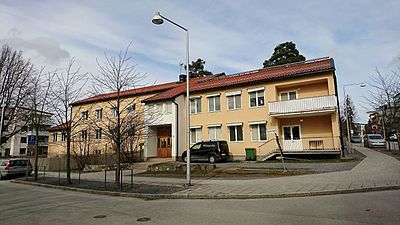 Kasern vid kompaniets förläggning i Bagartorp