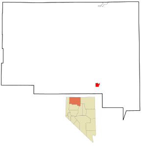 Humboldt County Nevada Incorporated and Unincorporated areas Winnemucca Highlighted.svg