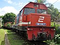 BB 306 17 stabling di halaman belakang Depo Lokomotif Tanah Abang, 2011