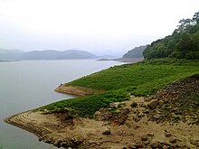 Idukki Reservoir from Anchuruli,