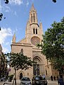 Façade of Santa Eulàlia (Gothic revival)