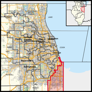 Description de l'image Illinois's 2nd congressional district (since 2023).svg.