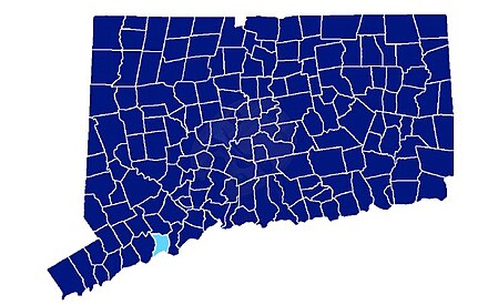 Democratic primary results by municipality. Dark blue denotes win for Lamont, light blue for Ganim Image 8-15-18 at 2.52 PM (1).jpg