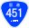 Japanese National Route Sign 0451.svg