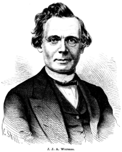 Jens Jacob Asmussen Worsaae from Familj-Journalen1885.png