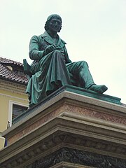 Statue de Joseph Jungmann dans le quartier de Můstek à Prague.