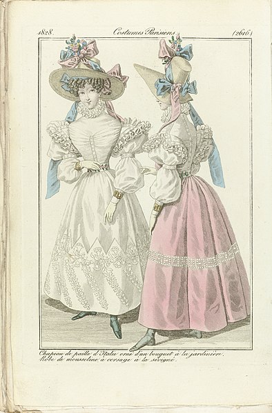 File:Journal des Dames et des Modes 1828, Costumes Parisiens (2616), BI-1938-0115B-25.jpg