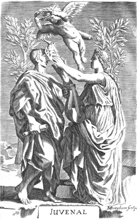 Frontispiece from John Dryden, The Satires of Decimus Junius Juvenalis: And of Aulus Persius Flaccus