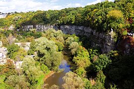 Der Fluss Smotritsch, Ukraine