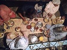 A Kashmiri family. Kashmiri family food.jpg