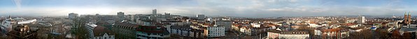 Kassel 360° panorama view from the Tower of the Lutherkirche