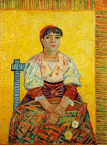 Vincent van Gogh, Retrato de una mujer italiana, 1887.