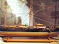 La maquette du Lapérouse en service entre 1875 et 1898 (Musée de la Marine de Brest)