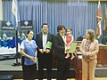 Las Cuerdas Mágicas recibiendo Distinción al Mérito Artístico "San Fernando 2016".jpg
