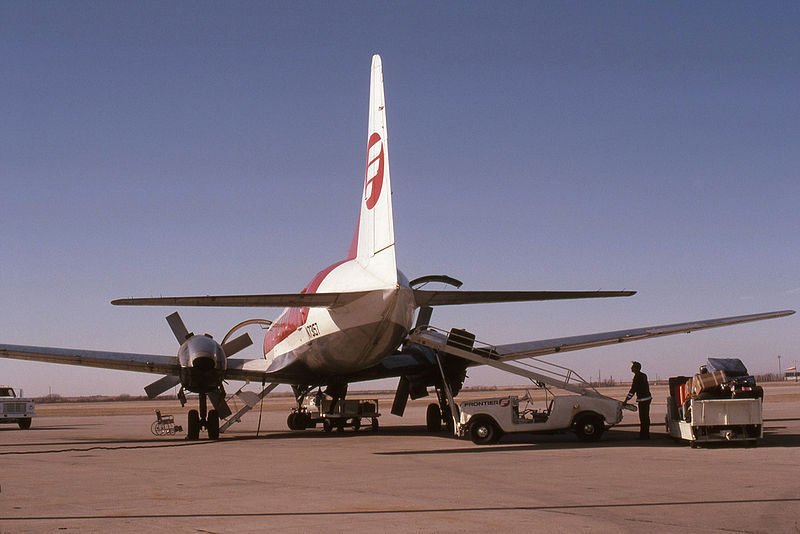 File:Lawton, Oklahoma Municipal Ariport - Frontier Airlines - January, 1981 - Convair 580 (4845893707).jpg