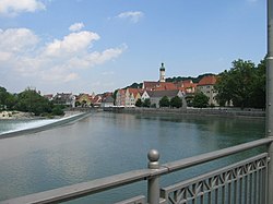 Lech River in Landsberg