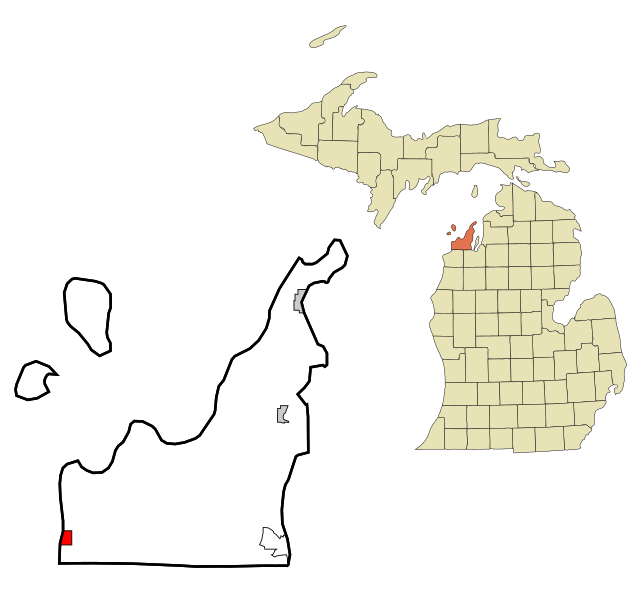 File:Leelanau County Michigan Incorporated and Unincorporated areas Empire Highlighted.svg