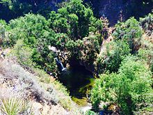 Waterfall in Wildwood Regional Park.