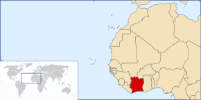 Lokaasje fan Ivoarkust